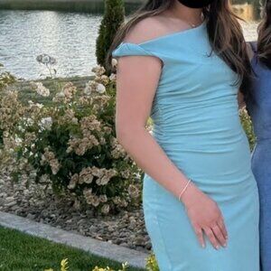 Light blue formal maxi dress